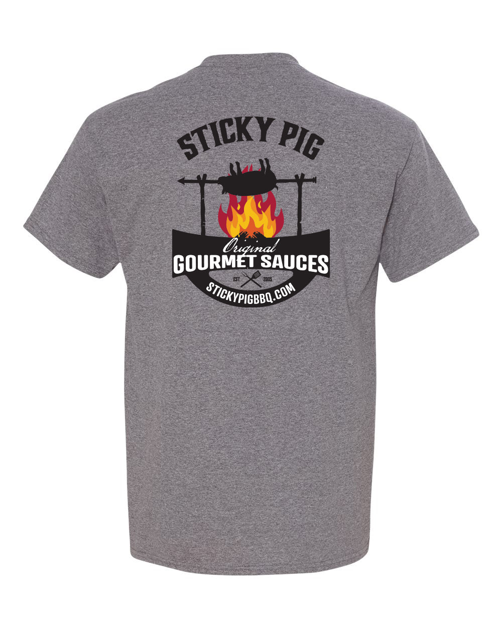 Sticky Pig BBQ Graphic Crewneck T-Shirt